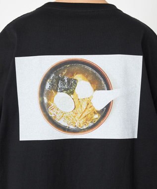 NAVE タブチ×NAVE プリント長袖Tシャツ ブラック系