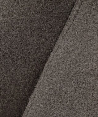 J.PRESS YORK STREET 【WOMEN】NEEDLE JERSEY マフラー付コート グレー系