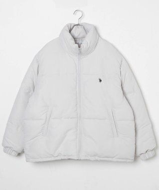 WEGO 【WEB限定/Sサイズ新登場/お気に入り登録者数5万人越えの大人気アイテム】U.S. POLO ASSN.別注パデッドジャケット ライトグレー