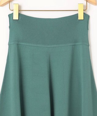 組曲 【セットアップ着用可・WEB限定カラーあり】MINA ニットフレアスカート グリーン系