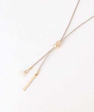  パール付きコードネックレス