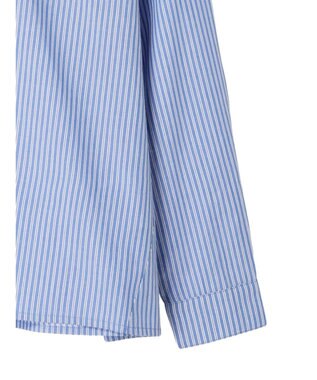 CRAFT STANDARD BOUTIQUE バックフリルシャツ Stripe Blue
