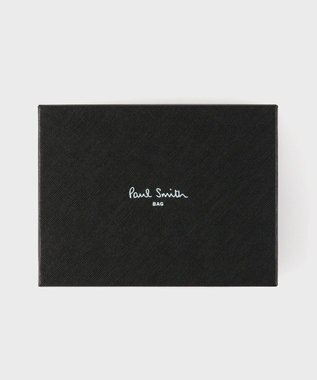 Paul Smith ブライトストライププラー 2つ折り財布 ブラック