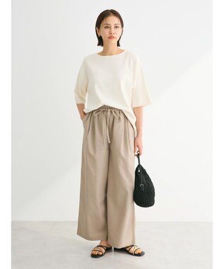 Green Parks 洗える　ニットＴシャツ Ecru