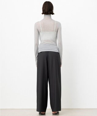 NAVE 【ReNAVE・洗える】シルク混シアータートル ライトグレー系