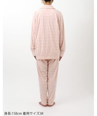 tsumori chisato SLEEP ツモリチサト パジャマ 長袖 長ズボン 綿混(本体) パイル素材 上下セット 前開き tsumori chisato SLEEP UDX556 /ワコール ピンク