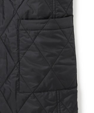 ICB 【洗える・リバーシブル着用可】T/Wツイルキルト リバーシブル パディング ジレ ライトグレー系