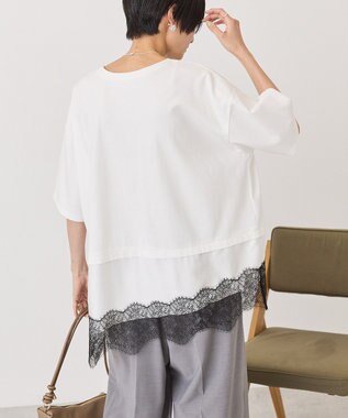 AMERICAN HOLIC レースドッキングＴシャツ Multi