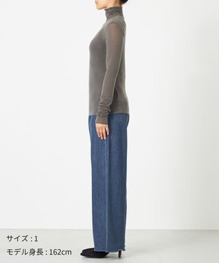 NAVE 【ReNAVE・洗える】シルク混シアータートル グレー系