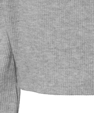 WEGO オープンショルダーダブルジップパーカー 杢グレー