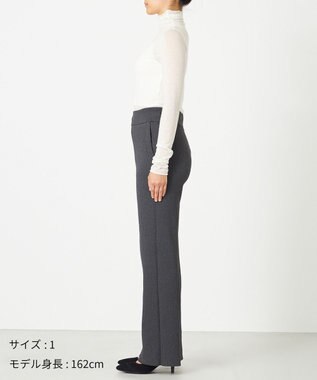 NAVE 【ReNAVE・手洗い可】スポンディッシュニットワイドリブパンツ グレー系