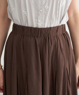 YECCA VECCA ドライタッチシアーキュロットパンツ Brown