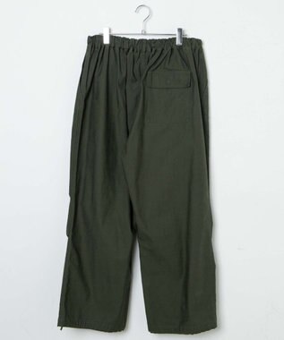 WEGO バックサテンワイドミリタリーパンツ カーキ