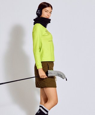 PW CIRCULUS 【WOMEN】キルティング中綿リバーシブルスカート  ゴルフウェア レディース カーキ系