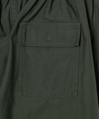 WEGO バックサテンワイドミリタリーパンツ カーキ