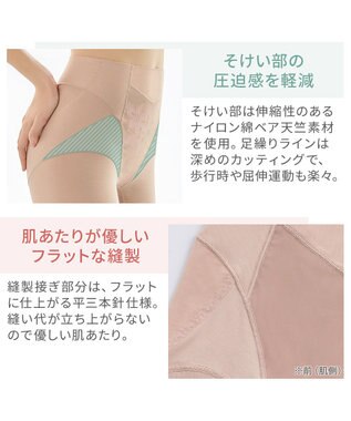 BRADELIS New York 【カヤビューティーラボ】ヒップUP!二分丈ショーツ24 補正 ローズベージュ