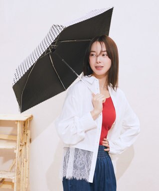 earth music&ecology 【予約】earth×Wpc.コンパクト日傘 Gingham Check