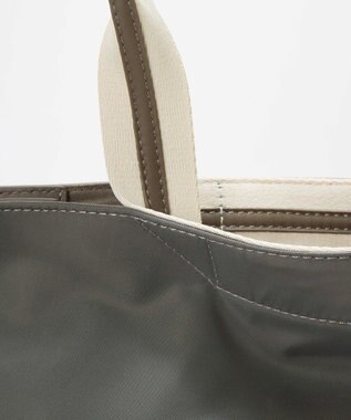 TOPKAPI 【TREASURE TOPKAPI】ストライプハンドル ナイロン 縦型 2way トートバッグ A4対応 ダークグレー