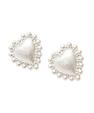 Green Parks ・ＨＡＬＦ　ＴＩＭＥ　ウ゛ィンテージ風ハートピアス