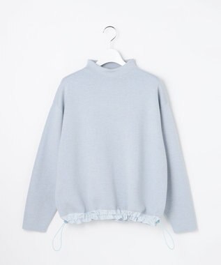 自由区 【SHIHOさん着用】スムージードローコード ニット ライトブルー