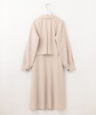 ANY SIS S 【洗える】3WAYジレセット トレンチ コート ライトベージュ