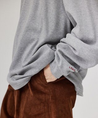 LENO CREWNECK PULLOVER《UNISEX》クルーネックカットソー HEATHER GRAY