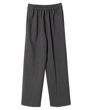 Green Parks あったかきれいシルエットストレートパンツ Gray