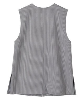 Green Parks きれいシルエット千鳥柄ジレ Hounds Tooth