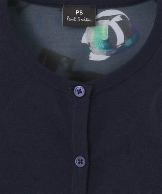Paul Smith Painted Spot シアーコンビ カーディガン ネイビー