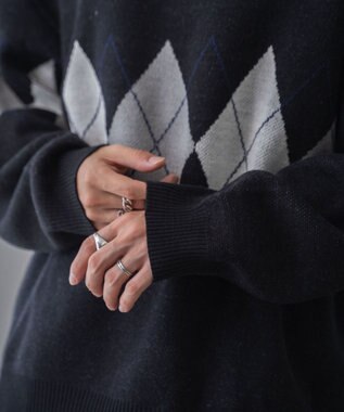 WEGO ルーズフィット総柄プルオーバー 柄1