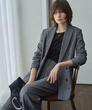 ICB 【洗える】 ハイツイストシアー カットソー ブラック系