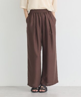 earth music&ecology リラックスタックパンツ Brown