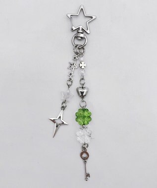 WEGO スタークローバービーズキーホルダー グリーン