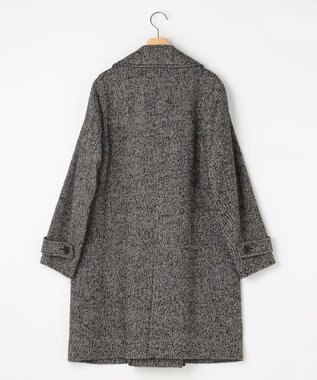 組曲 L ループツイードチェスター コート ブラック系7