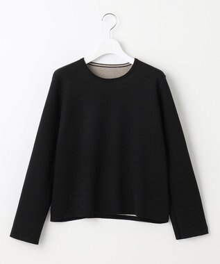 自由区 L 【ご好評につきWEBのみ新色追加/洗える/マルチウェイ】リバーシブルニット セットアップ ブラック系