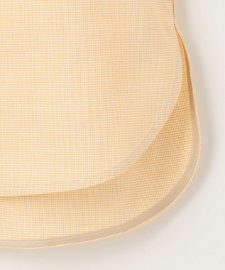 J.PRESS LADIES S 【洗える・吸水】 BEZピンチェック キーネック ブラウス イエロー系3