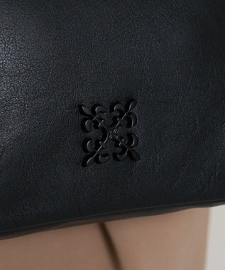 russet レザー2WAYミニトートバッグ(CE-1664) Black