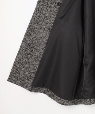 組曲 L ループツイードチェスター コート ブラック系7