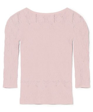 Chacott レーシーフラワーニットトップ