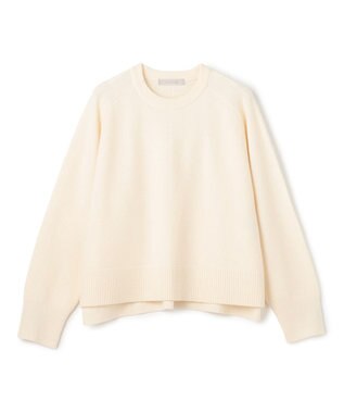UNFILO カシミヤブレンド クルーネックニット オフ