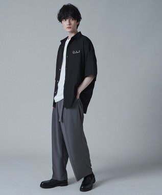 WEGO アムンゼンワンポイントBIGシャツ（S） ブラック