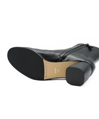 APOM 本革シープスキンサイドジップアンクルブーツ 60 ブラック