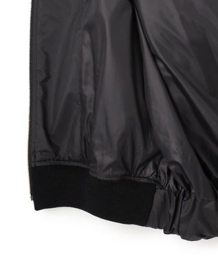 BEIGE， 【GISELe 10月号掲載】DOVER / 異素材ウールキルティングブルゾン Black × Charcoal