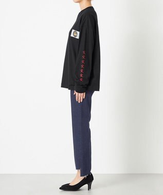 NAVE タブチ×NAVE プリント長袖Tシャツ ブラック系