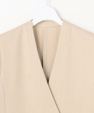 自由区 S リラックスバスケットノーカラー ジレ フラックス