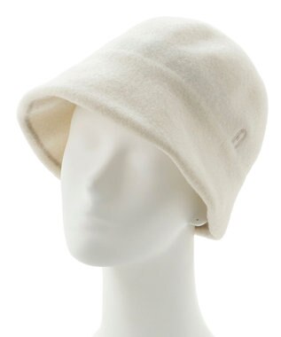 MOONBAT FURLA(フルラ) バスク つば裏ラインクロッシェハット 日本製 オフホワイト