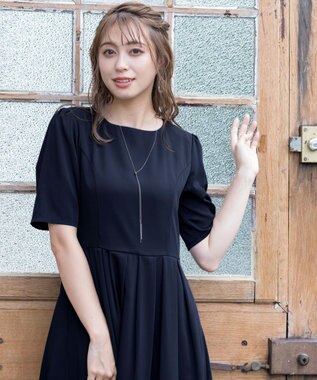 Tiaclasse 【日本製】ボール＆バー ラリエット ネックレス シルバー