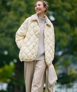 23区 S 【見上愛さんコラボカラー/Oggi掲載】カシミヤブレンド ハイネック ニット ベージュ系