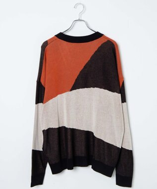 WEGO 【ユニセックス着用ITEM】オーバーフィットドライタッチパターンカーディガン 柄4