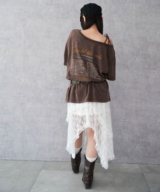 WEGO ２WAYグラフィックワンショルBIGT ブラウン